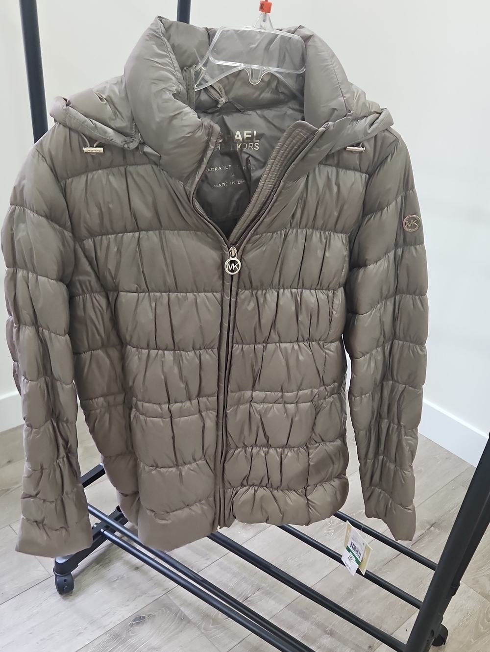 Michael Kors Momens' Quilted Puffer Jacket - Taupe